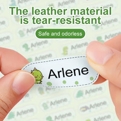 Dinosaur Iron-On Clothing Name Stickers - Set of 60