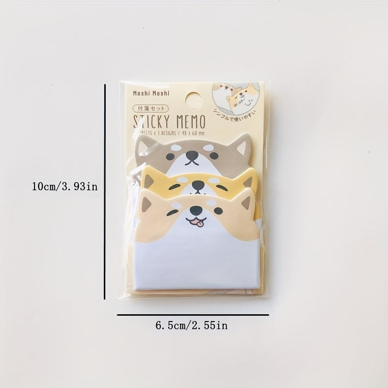 2pcs 90 Sheets Animal Sticky Notes for Office & School