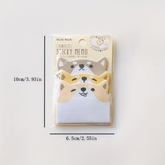 2pcs 90 Sheets Animal Sticky Notes for Office & School