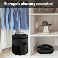 Large Capacity Yarn Storage Bag Barrel Shaped Knitting Organizer Bag