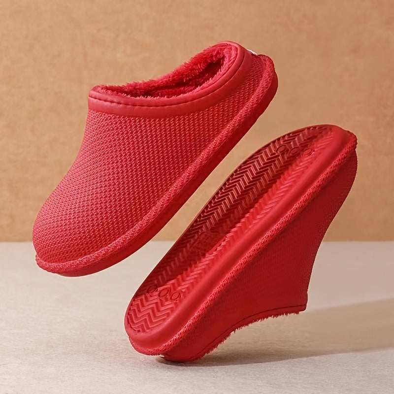 Waterproof Slip-on Winter Slippers Women's Footwear