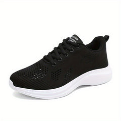 Breathable Lace Up Walking Shoes Flying Woven Outdoor Sports Shoes