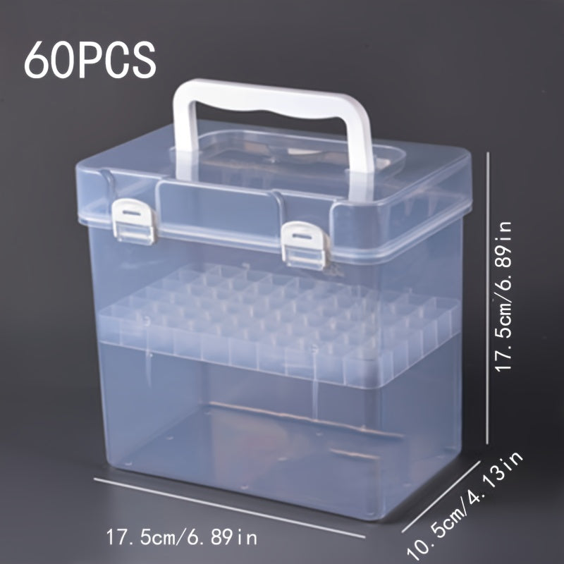 Marker Pen Storage Box Transparent Plastic Organizer