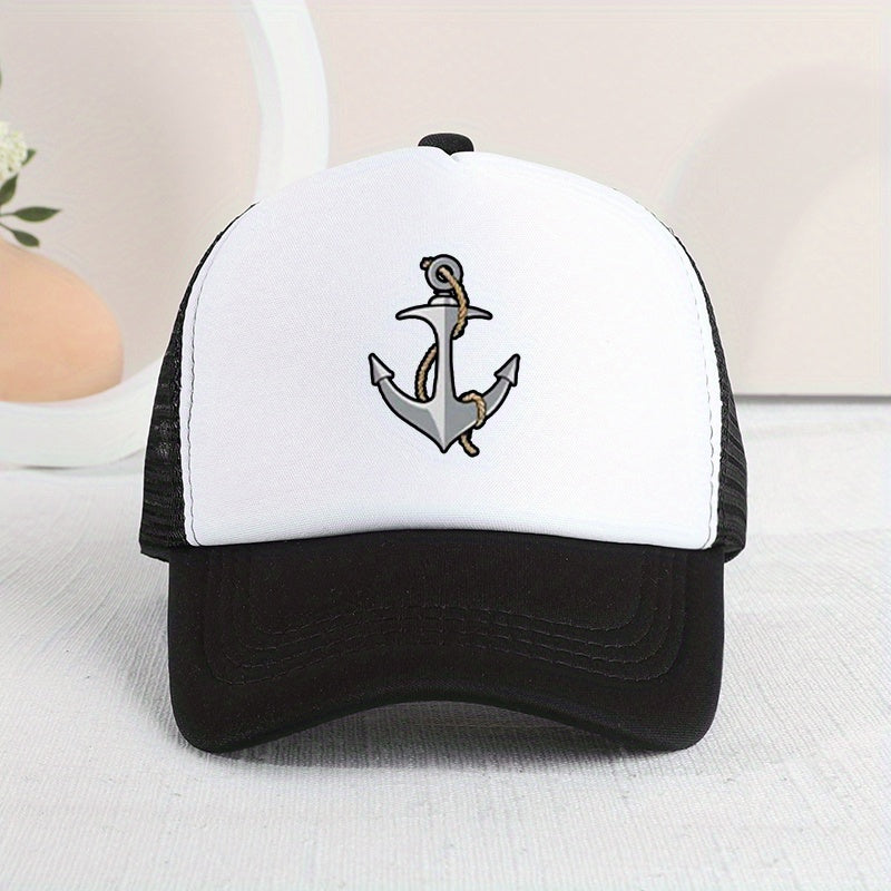 Casual Boat Anchor Mesh Cap Sun Protection Comfortable Breathable Cap