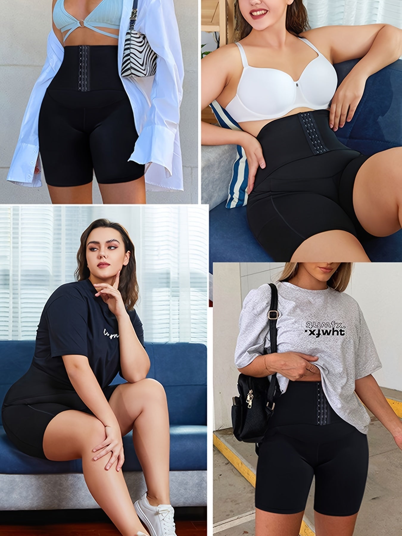High Waist Tummy Control Slimmer Shorts with Pockets