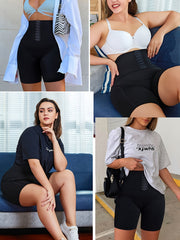 High Waist Tummy Control Slimmer Shorts with Pockets