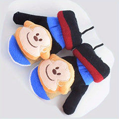 Full Finger Thick Mittens Winter Knitted Gloves For Children Toddler 2 6 Years