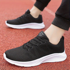 Men's Lace up Sneakers Athletic Shoes for Running Basketball Gym