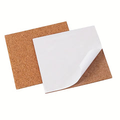 10pcs Square Self Adhesive Cork Coasters DIY Craft Office Supplies
