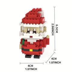 Santa Snowman Xmas Tree Building Blocks 3D Assembly Toys