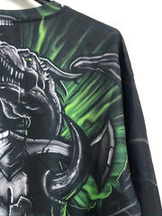 Bull Skull 3D Print Men's Sweatshirt Loose Pullover for Autumn Winter