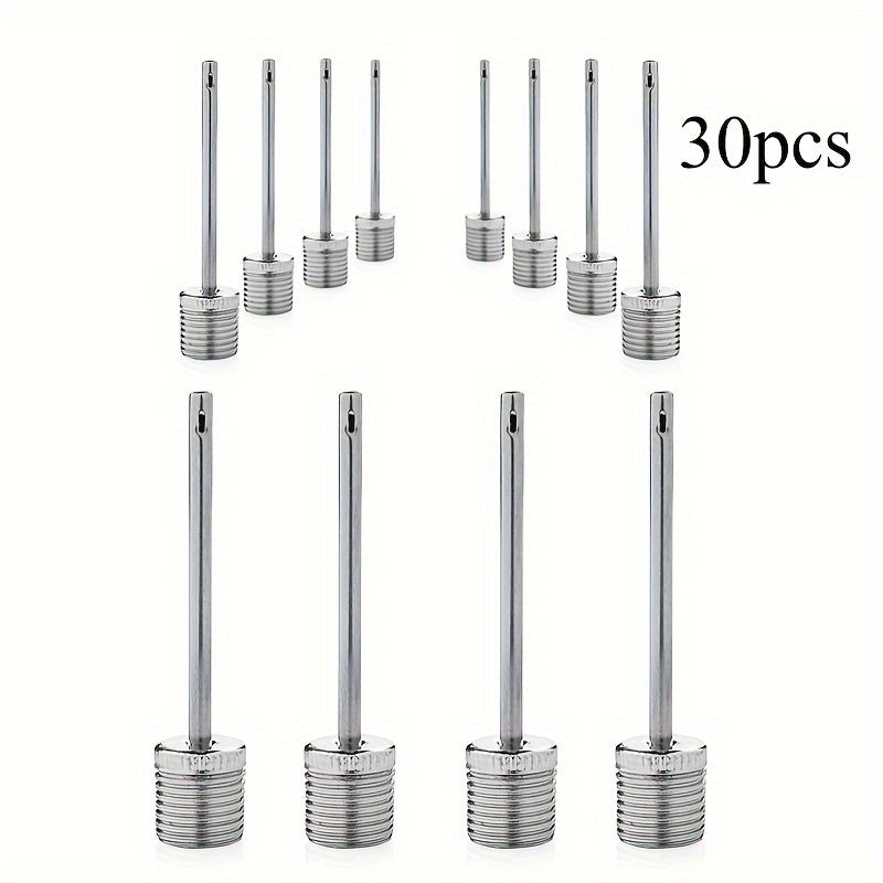 30pcs Inflating Needles Soccer Basketball Football Air Pump Parts