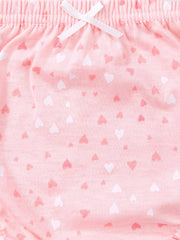 Girls Cartoon Sheep Flowers Heart Shortie Brief Set