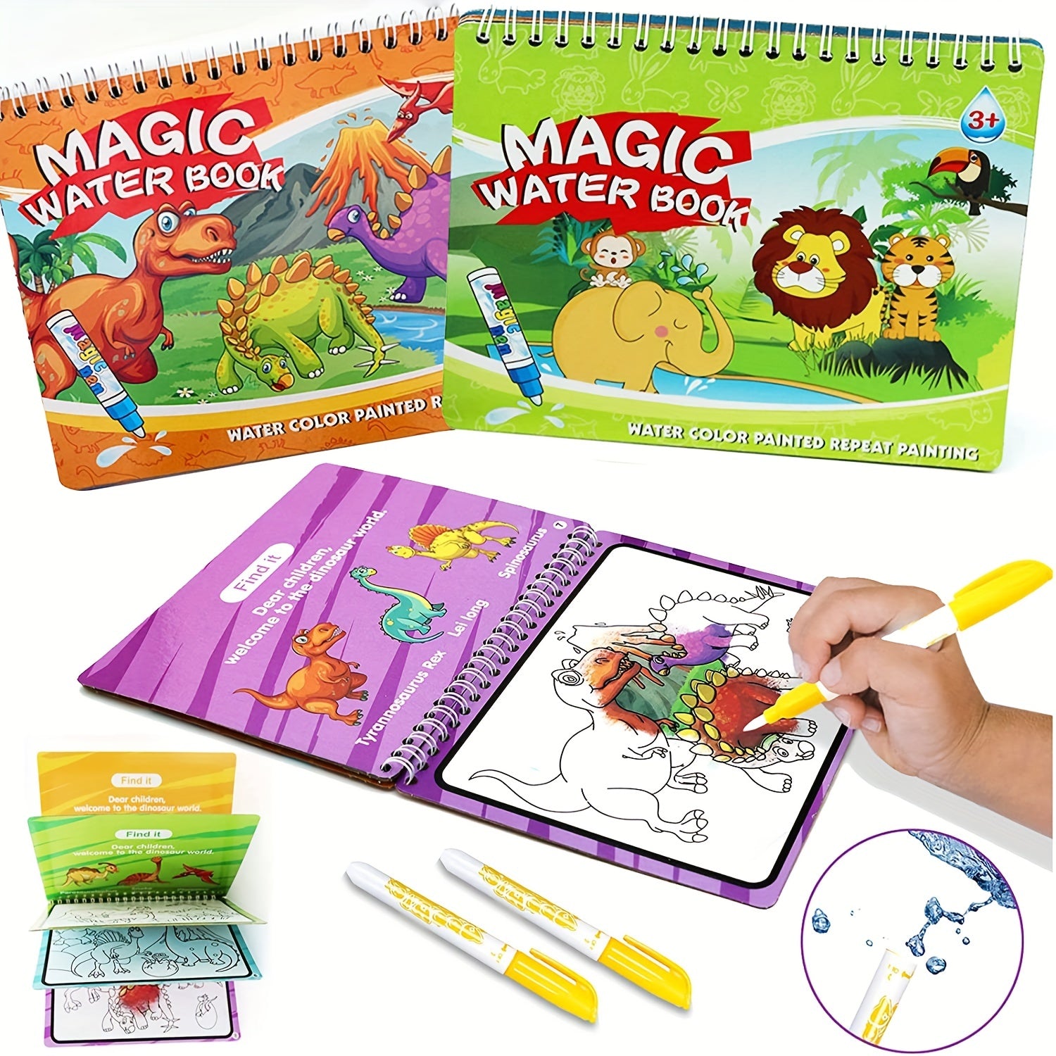 Magic Water Drawing Book for Kids