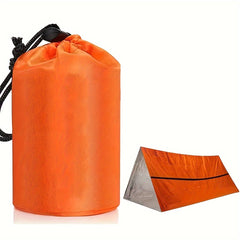 Orange Single Sleeping Bag Waterproof Camping Emergency PE Film Sleeping Bag
