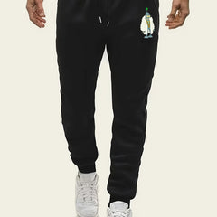 Men s Casual Cartoon Print Elastic Waist Sports Pants
