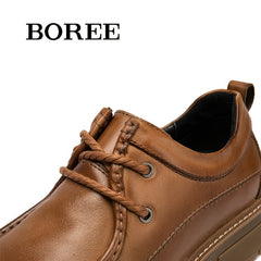 Men's Leather Classic Loafer Shoes Casual Outdoor Footwear