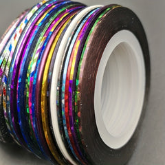 28pcs UV Shinning Tinsel Chenille Fly Tying Material 1mm x 20 Yards