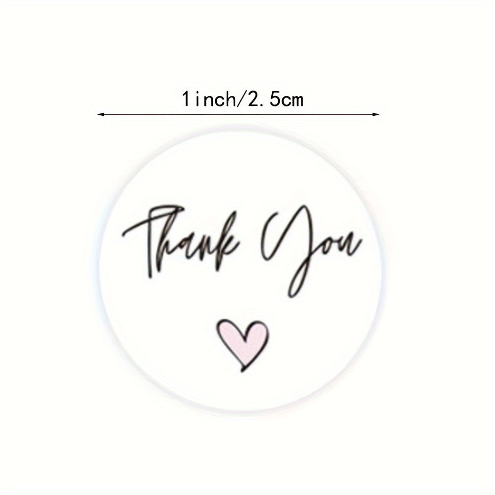 500pcs Round Thank You Stickers Envelope Seal Labels Gift Packaging Decor