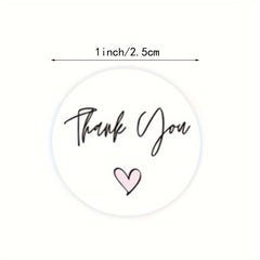 500pcs Round Thank You Stickers Envelope Seal Labels Gift Packaging Decor