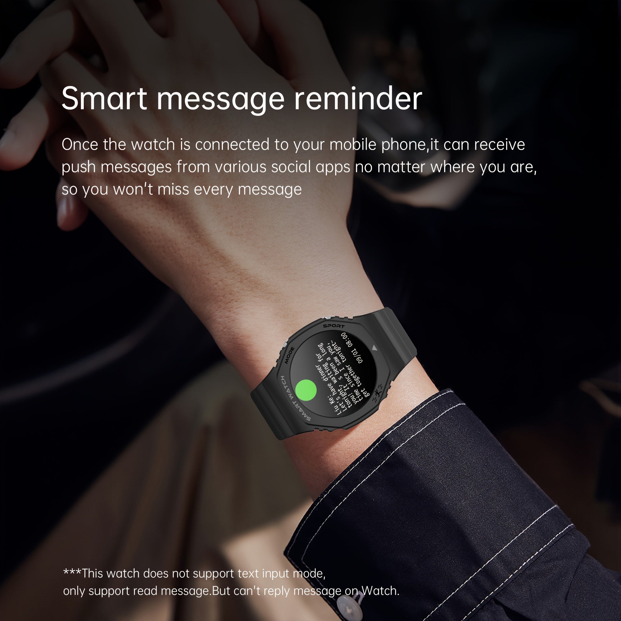 RelexFit Unisex Sports Smart Watch 3 Touch Screen Wireless Calls & Messages