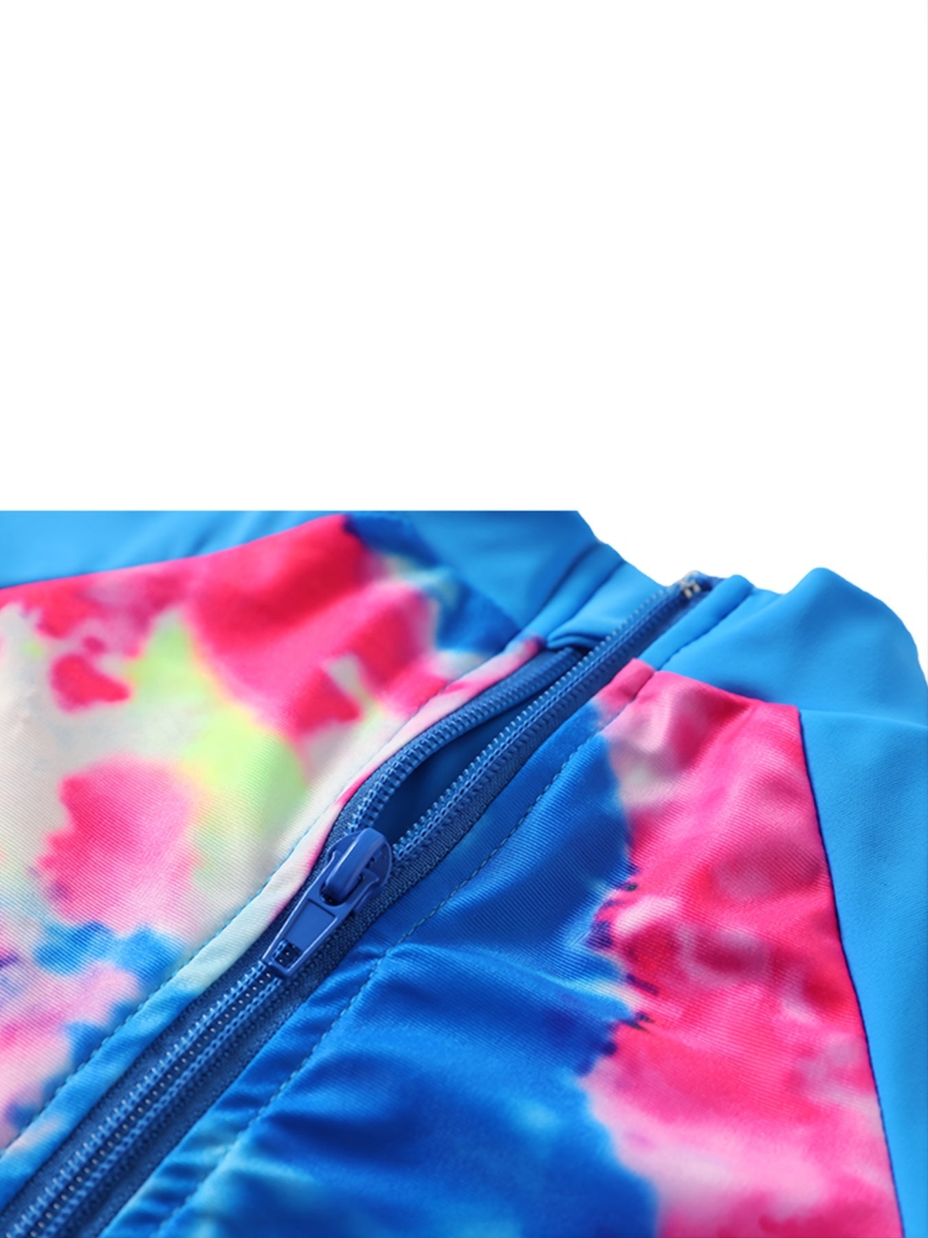 Girls Tie Dye Long Sleeve Swimwear One Piece