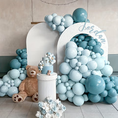 136pcs Ice & Silvery Balloons for Party Decoration