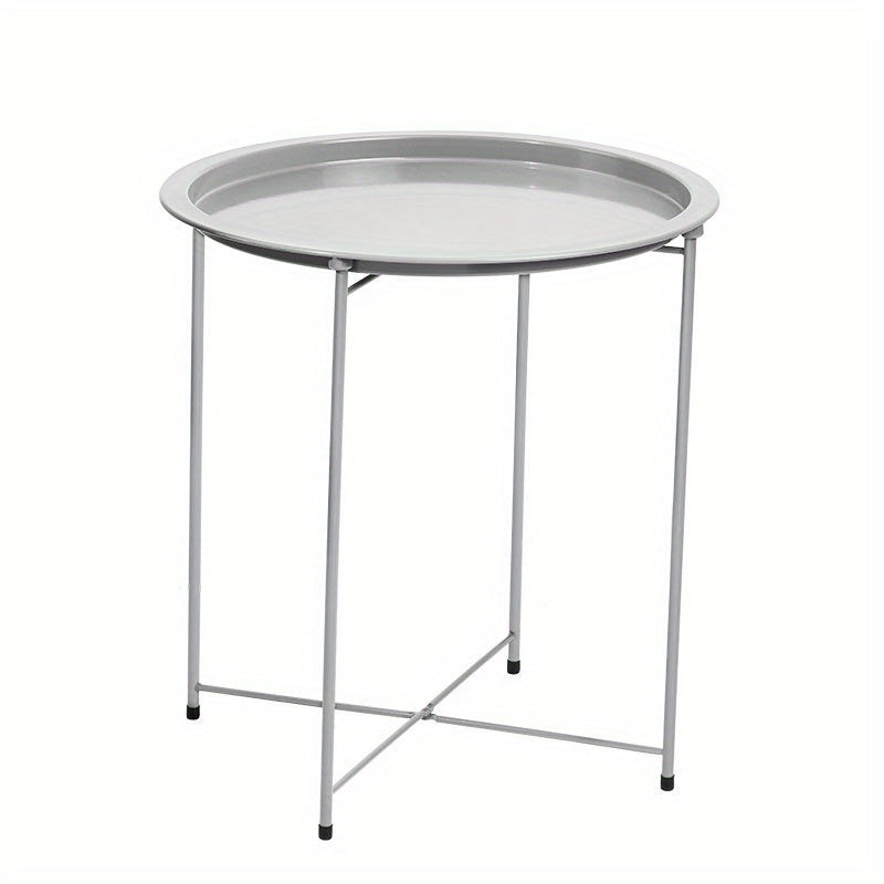 Round End Table Metal Tray Table 44 96 Cm Bedside Table