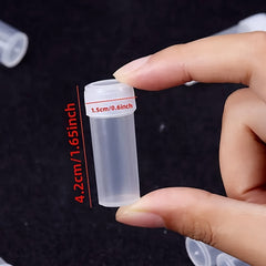 Plastic Test Tube Bottles Sample Containers Spiral Cap Bottles