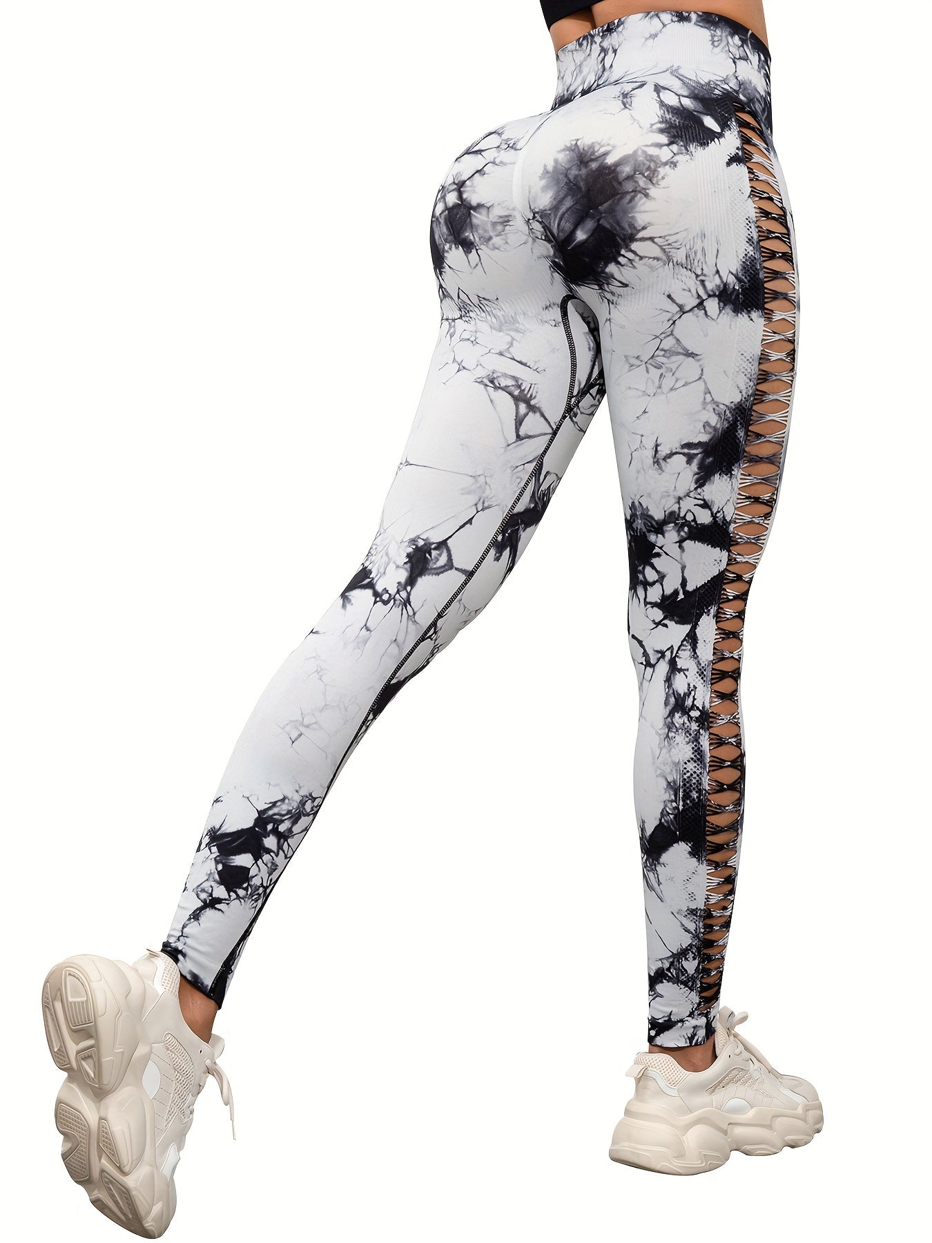 Tie Dye High Waist Sports Leggings Gym Yoga Pants