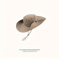 Western Cowboy Sunshade Hat Tourist Mountaineering Hat Female Summer Draw Rope