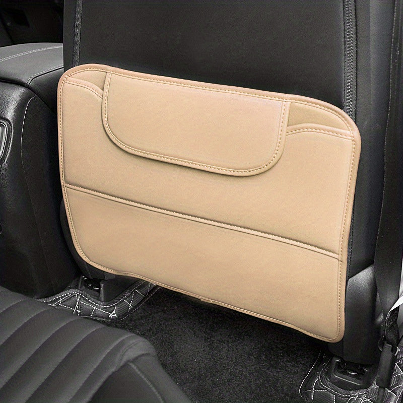 PU Leather Anti Kick Pad & Organizer Storage Bag for Car