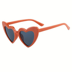 Girls Heart Shaped Outdoor Sunglasses UV Protection