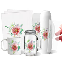 10pcs A4 Waterproof Transfer Paper Film for Glass Mug Ceramics
