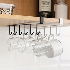2pcs Kitchen Storage Rack Hanging Hook Cabinet Hanging Rack