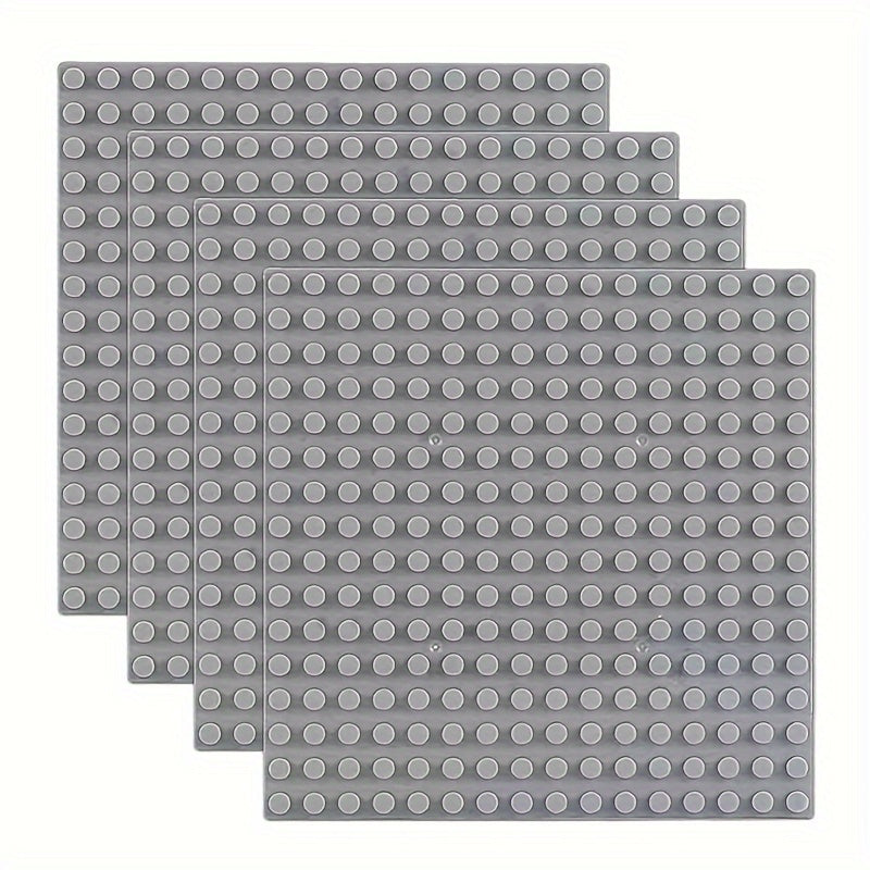 4pcs 16x16 Building Block Base Plate Compatible With Main Brands