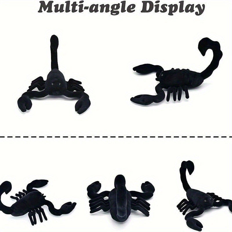 Soft Scorpion Doll Plush Stuffed Animal Toy Red Eyes Realistic Eyes