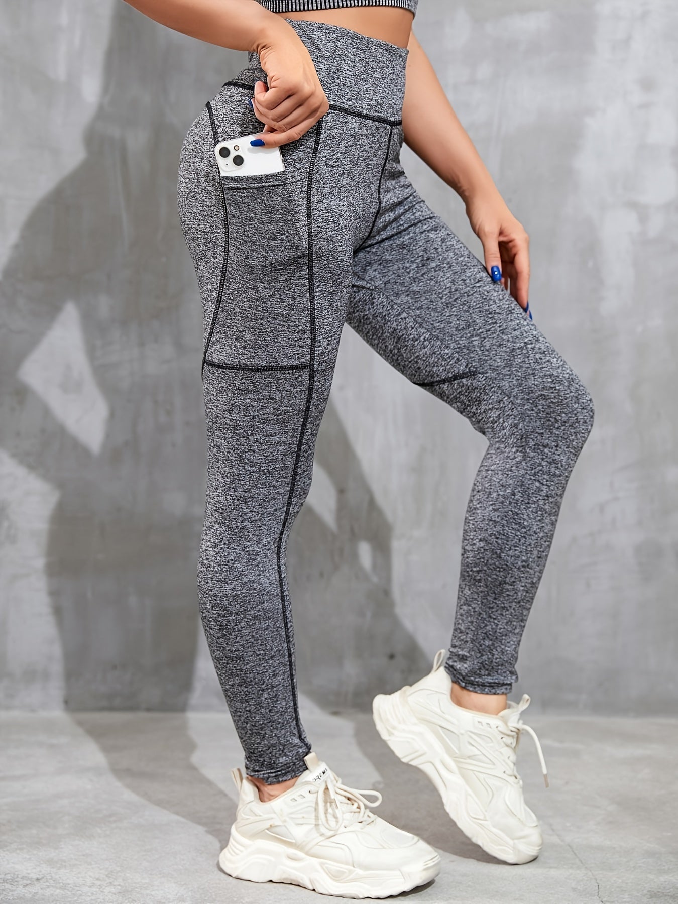 High Waist Yoga Leggings with Pockets Slimming Activewear