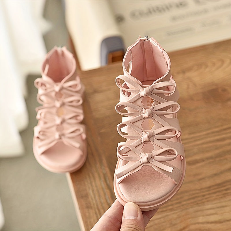 Bowknot Open Toe Sandals for Girls Lightweight Sandals