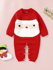 Christmas Knitted Sweater Romper for Baby Onesie