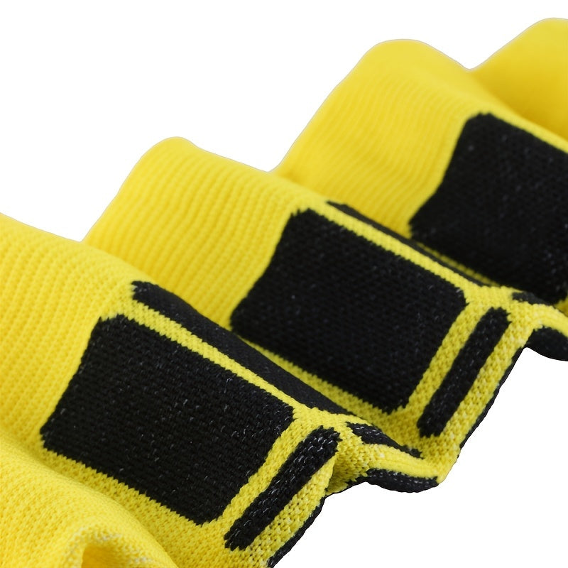 Men's Long Compression Striped Socks for Outdoor Sports
