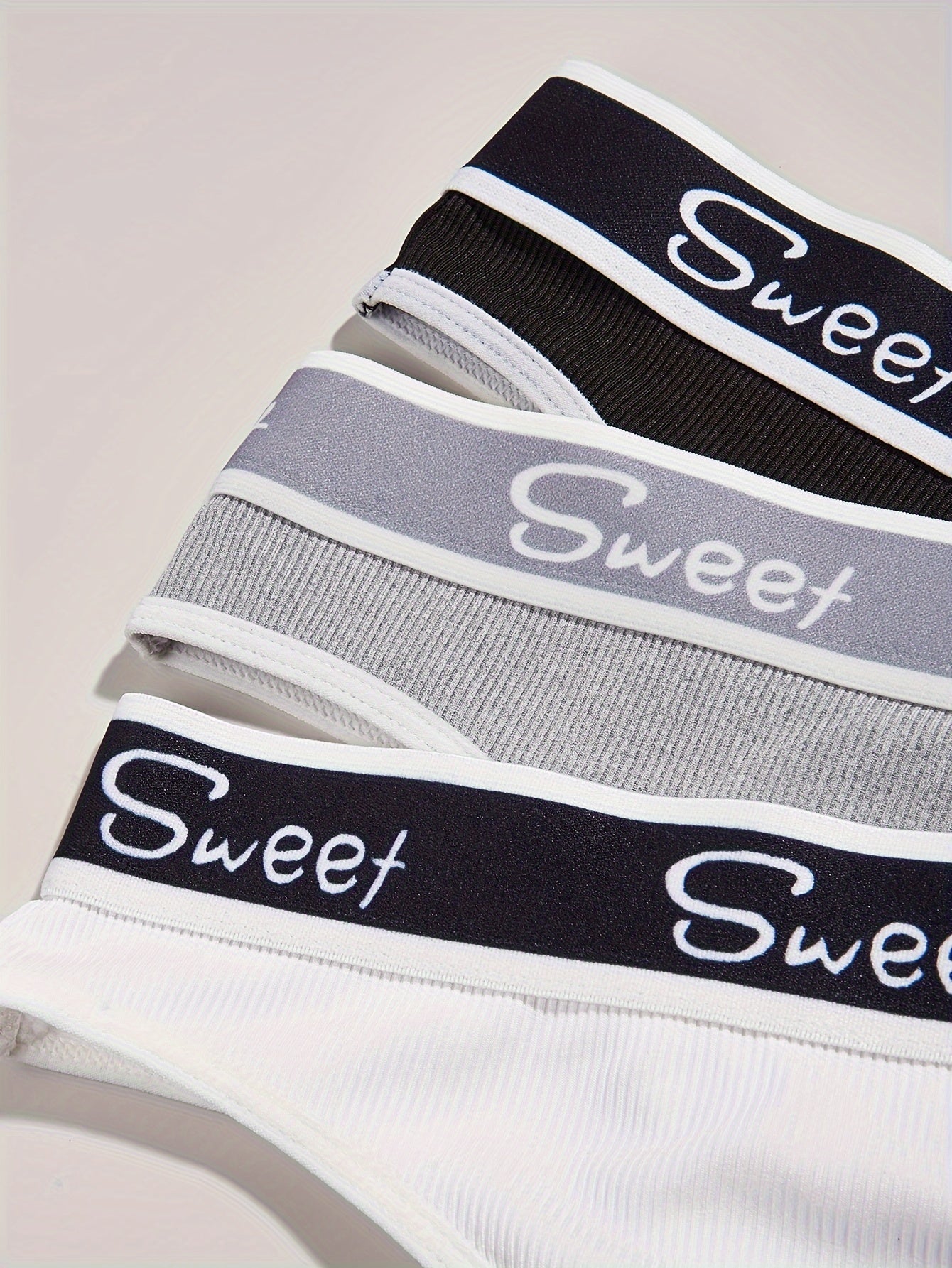 Letter Print Bra & Panties Lingerie Set