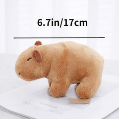 Soft Brown Plush Capybara Rodent Stuffed Animal Great for Kids