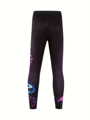 Girls Butterfly Print Yoga Pants Comfy Leggings Spring Fall Sports