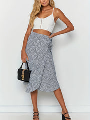 Printed Sarong Skirt High Waist Sexy Summer Slim Women's Clothing