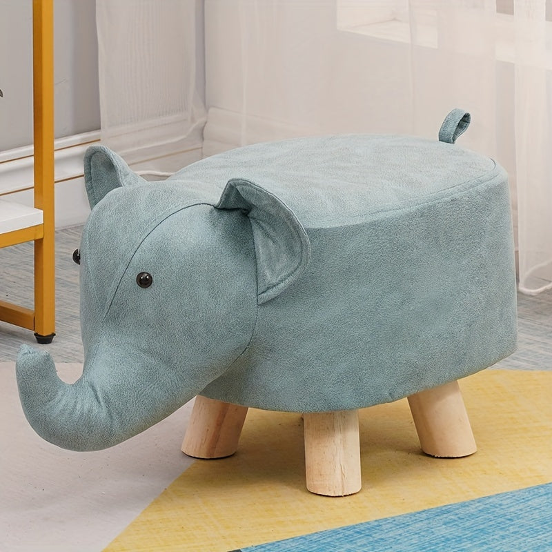 Elephant Shape Small Stool Technology Cloth Shoe Changing Low Stool