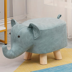 Elephant Shape Small Stool Technology Cloth Shoe Changing Low Stool