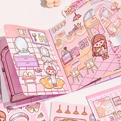 Creative Cartoon Stickers Glitter Embellished for DIY Quiet Books