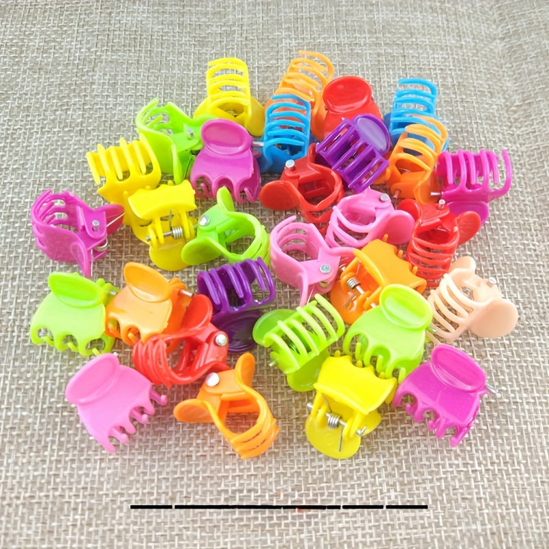 100pcs Plastic Butterfly Hair Clips for Kids