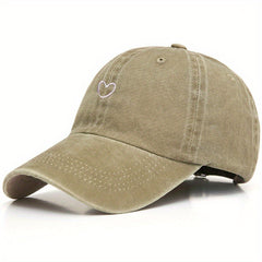 Embroidered Washed Cotton Baseball Cap Outdoor Cycling